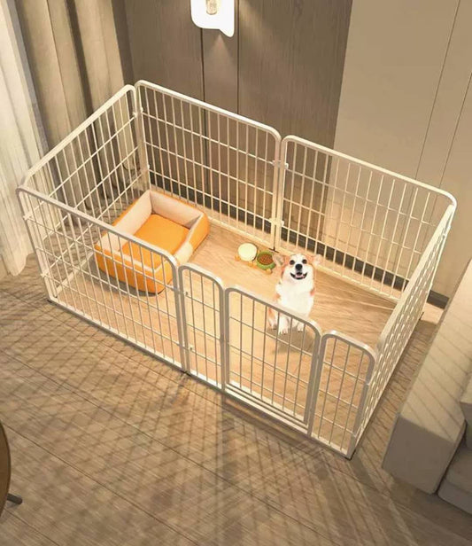 Pet Enclosure Square Tube White