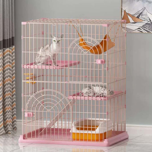 Durable Two Layer Cat Cage Green
