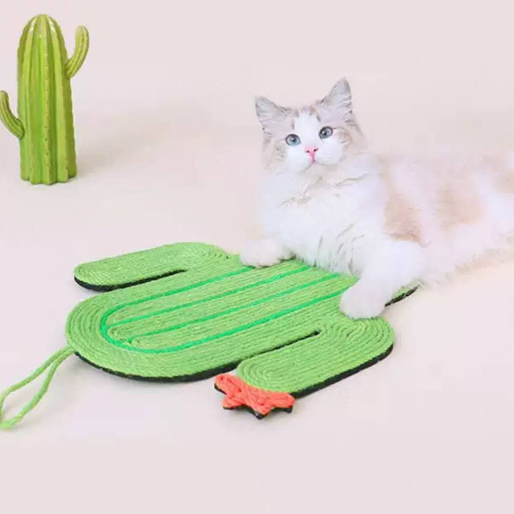 Cat Scratcher Mat Wall Mounted and Floor Natural Sisal Cat Scratching Pad Cat Toy
