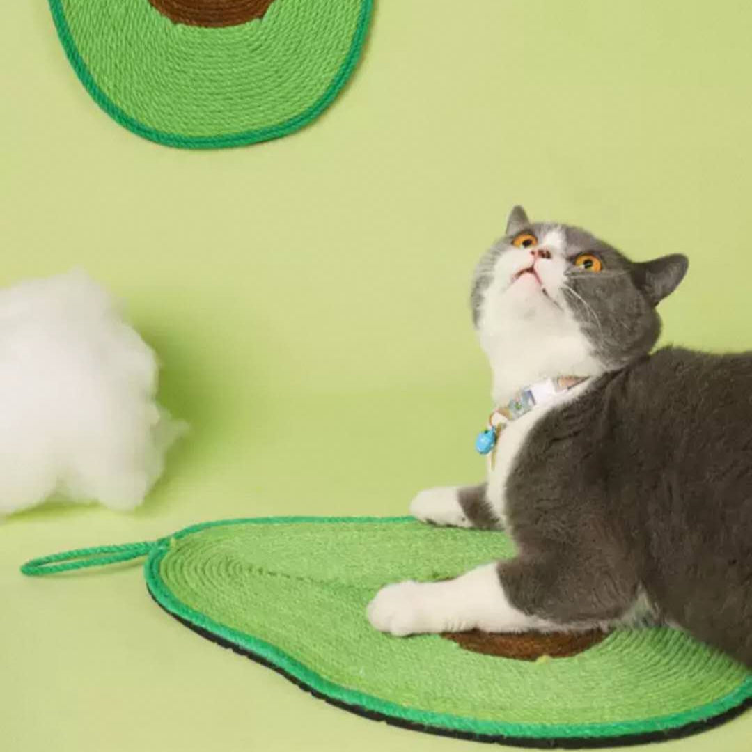 Cat Scratcher Mat Wall Mounted and Floor Natural Sisal Cat Scratching Pad Cat Toy