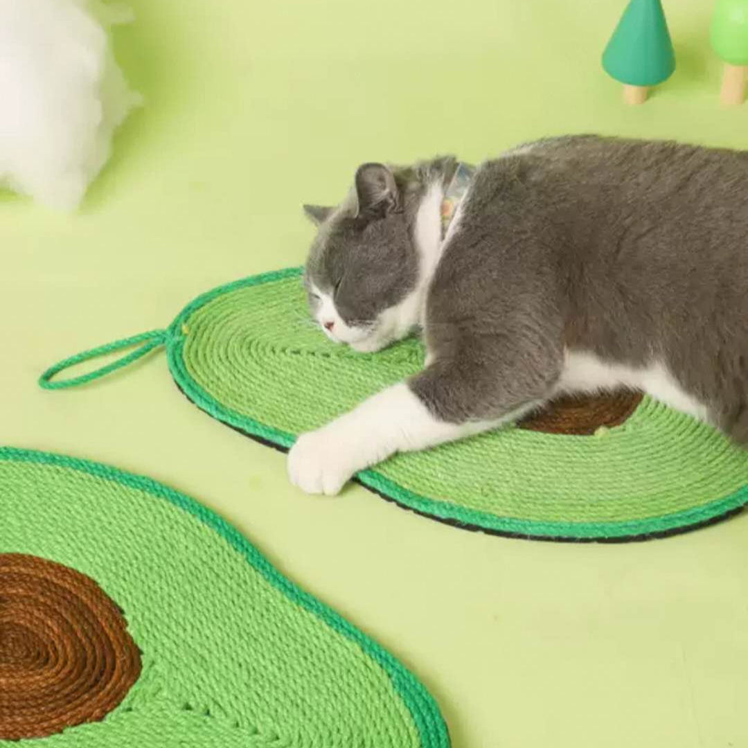 Cat Scratcher Mat Wall Mounted and Floor Natural Sisal Cat Scratching Pad Cat Toy