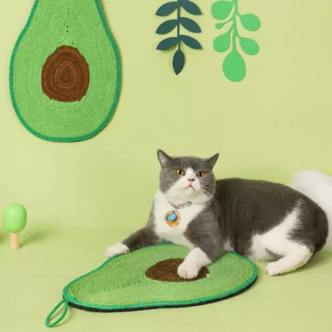 Cat Scratcher Mat Wall Mounted and Floor Natural Sisal Cat Scratching Pad Cat Toy