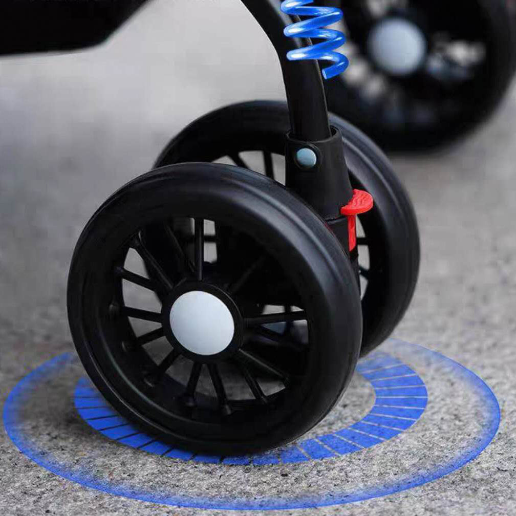 Pet Stroller Removable Swivel Handle For Cat & Dog Small Pet
