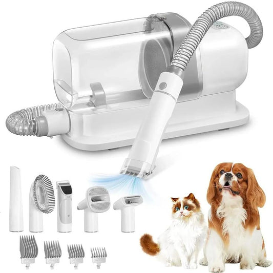2L Large Capability Smart Pet Electric Shearing Suction Machine White