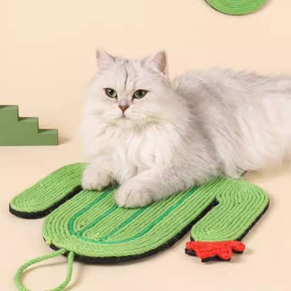 Cat Scratcher Mat Wall Mounted and Floor Natural Sisal Cat Scratching Pad Cat Toy