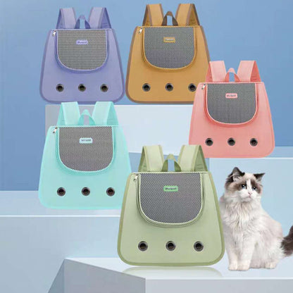 Expandable Cat Carrier Backpack for Kitten Small Pets Large Space Outdoor Travel