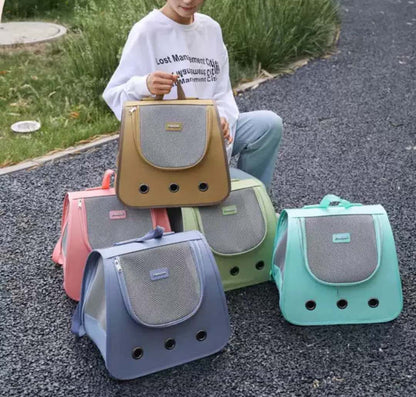 Expandable Cat Carrier Backpack for Kitten Small Pets Large Space Outdoor Travel