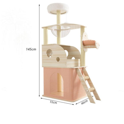 Wooden Cat Climbing Frame Upgrade Green