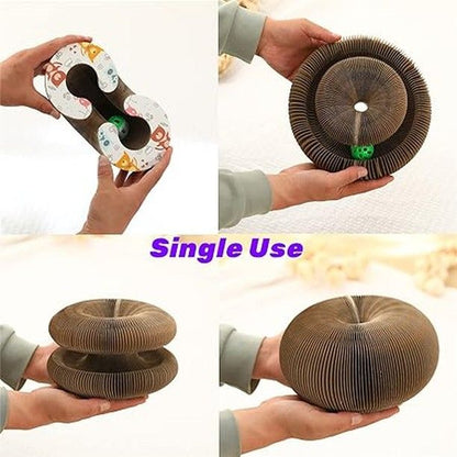 Magic Organ Cat Scratching Board Foldable Cat Scratcher Interactive Scratcher Cat Toy Cat Climbing