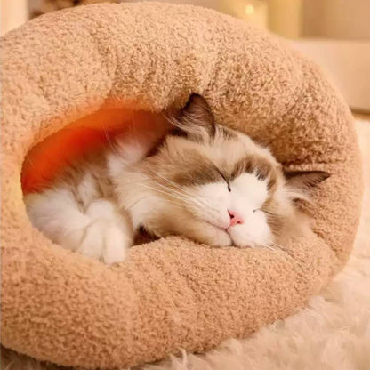 Cat Sleeping Bag for Inddor Cats Self Warming Soft Cave Bed Cat Nest