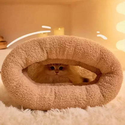 Cat Sleeping Bag for Inddor Cats Self Warming Soft Cave Bed Cat Nest