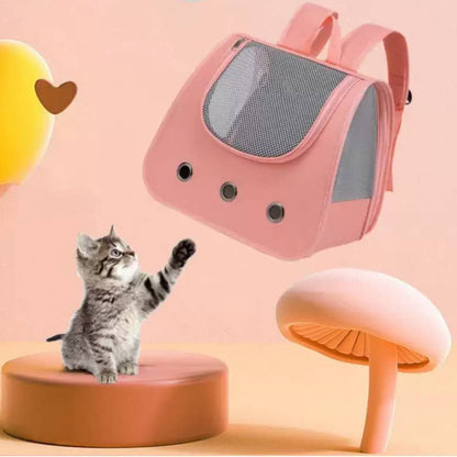 Expandable Cat Carrier Backpack for Kitten Small Pets Large Space Outdoor Travel